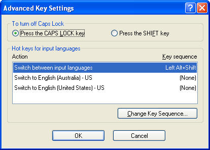 Windows Language Advanced Key Settings dialog