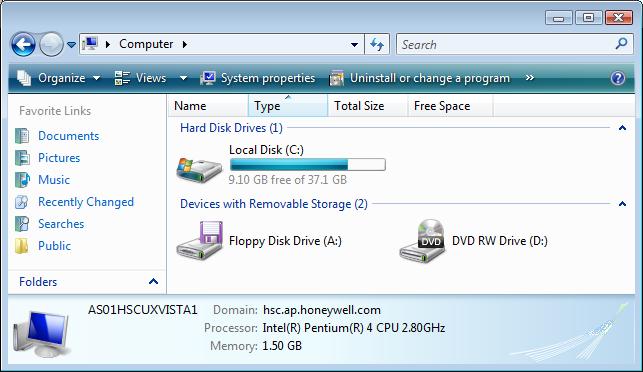 Vista Shell Computer Folder