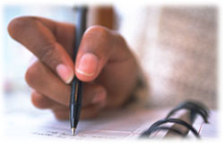 Writing by hand